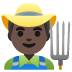 man farmer, dark skin tone